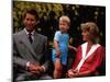 Prince William with his parents on his 2nd birthday, June 1984-null-Mounted Photographic Print