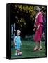 Prince William with parents on his 2nd birthday, June 1984-null-Framed Stretched Canvas