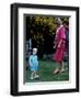 Prince William with parents on his 2nd birthday, June 1984-null-Framed Premium Photographic Print