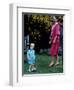 Prince William with parents on his 2nd birthday, June 1984-null-Framed Premium Photographic Print