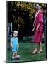 Prince William with parents on his 2nd birthday, June 1984-null-Mounted Premium Photographic Print