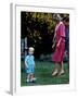 Prince William with parents on his 2nd birthday, June 1984-null-Framed Photographic Print