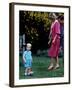 Prince William with parents on his 2nd birthday, June 1984-null-Framed Photographic Print