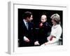 Prince William with Prince Charles and Princess Diana at Kensington Palace December 1983-null-Framed Photographic Print