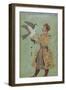 Prince With a Falcon, c.1600-5-Mughal School-Framed Giclee Print