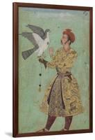 Prince With a Falcon, c.1600-5-Mughal School-Framed Giclee Print