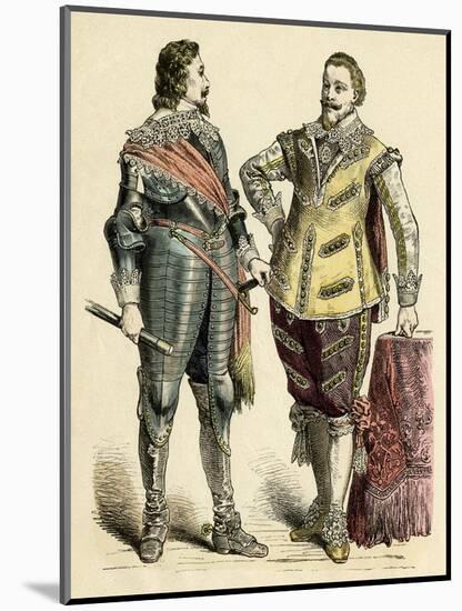 Princely Costume C17Th-null-Mounted Art Print