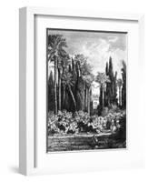 Princely Garden in Cairo, Egypt, 1880-null-Framed Giclee Print