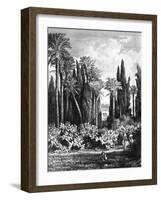 Princely Garden in Cairo, Egypt, 1880-null-Framed Giclee Print