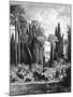 Princely Garden in Cairo, Egypt, 1880-null-Mounted Giclee Print