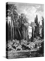 Princely Garden in Cairo, Egypt, 1880-null-Stretched Canvas