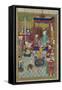 Princely Reception, Illustration from the Shahnama-null-Framed Stretched Canvas