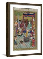 Princely Reception, Illustration from the Shahnama-null-Framed Giclee Print