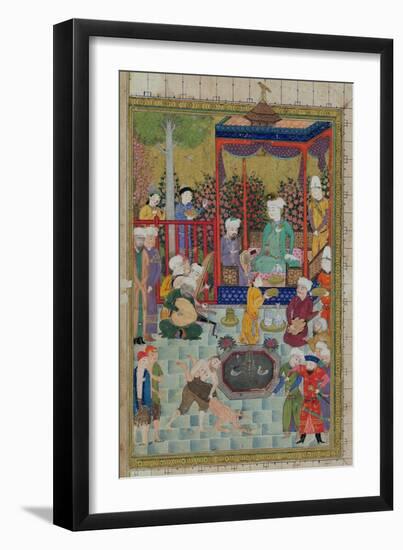 Princely Reception, Illustration from the Shahnama-null-Framed Giclee Print