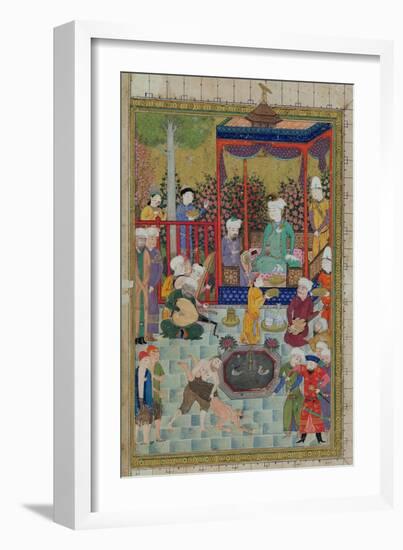 Princely Reception, Illustration from the Shahnama-null-Framed Giclee Print