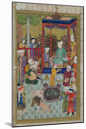 Princely Reception, Illustration from the Shahnama-null-Mounted Giclee Print