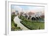 Princes Bridge, Melbourne, Australia, 1912-null-Framed Giclee Print