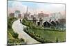 Princes Bridge, Melbourne, Australia, 1912-null-Mounted Giclee Print