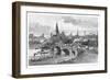 Princes Bridge, Melbourne, Victoria, Australia, 1886-null-Framed Giclee Print