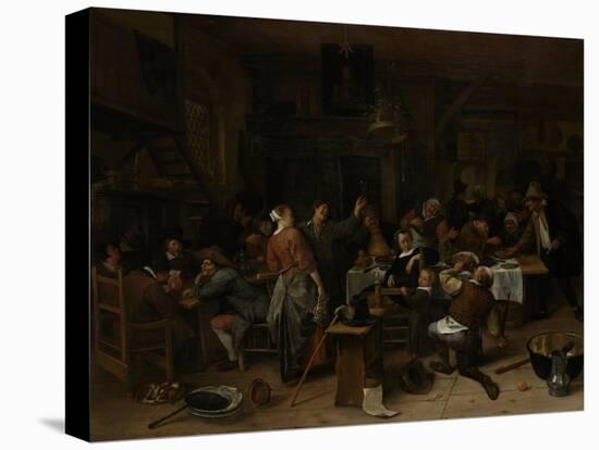 Princes Day-Jan Havicksz Steen-Stretched Canvas