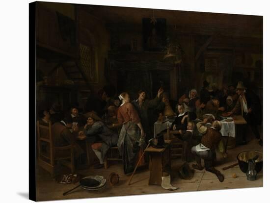 Princes Day-Jan Havicksz Steen-Stretched Canvas