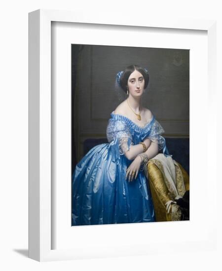 Princes De Broglie-Jean-Auguste-Dominique Ingres-Framed Art Print