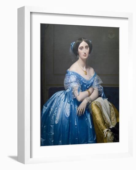 Princes De Broglie-Jean-Auguste-Dominique Ingres-Framed Art Print