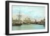 Princes Dock, Hull, England-null-Framed Art Print