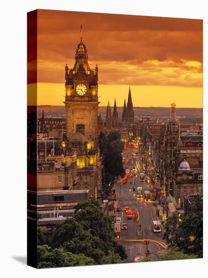 Princes St., Calton Hill, Edinburgh, Scotland-Doug Pearson-Stretched Canvas