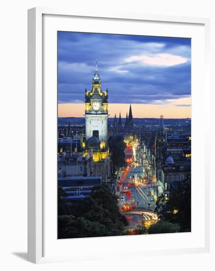 Princes St., Calton Hill, Edinburgh, Scotland-Doug Pearson-Framed Photographic Print