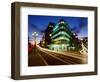 Princes Street and High Street at Dusk, Dunedin, New Zealand-David Wall-Framed Photographic Print