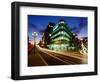 Princes Street and High Street at Dusk, Dunedin, New Zealand-David Wall-Framed Photographic Print