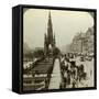 Princes Street and the Scott Monument, Edinburgh, Scotland, C Late 19th Century-Underwood & Underwood-Framed Stretched Canvas