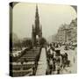 Princes Street and the Scott Monument, Edinburgh, Scotland, C Late 19th Century-Underwood & Underwood-Stretched Canvas