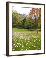Princes Street Gardens and Edinburgh Castle, Edinburgh, Lothian, Scotland, Uk-null-Framed Photographic Print