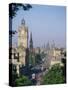 Princes Street Including the Waverley Hotel Clock Tower, Edinburgh, Lothian, Scotland, UK-Richardson Rolf-Stretched Canvas