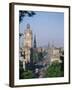 Princes Street Including the Waverley Hotel Clock Tower, Edinburgh, Lothian, Scotland, UK-Richardson Rolf-Framed Photographic Print