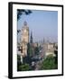Princes Street Including the Waverley Hotel Clock Tower, Edinburgh, Lothian, Scotland, UK-Richardson Rolf-Framed Photographic Print