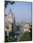 Princes Street Including the Waverley Hotel Clock Tower, Edinburgh, Lothian, Scotland, UK-Richardson Rolf-Mounted Photographic Print