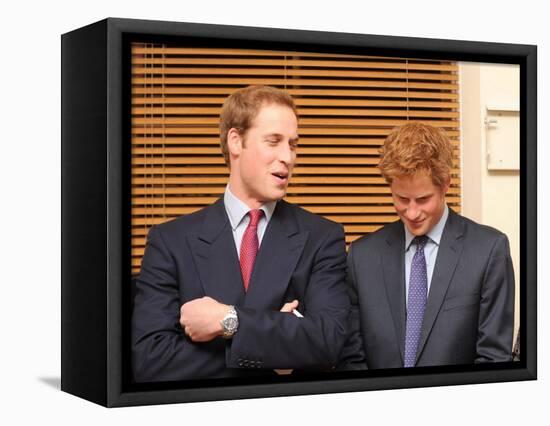 Princes William and Harry honour a childhood friend who died as a teenager by becoming patrons of a-null-Framed Stretched Canvas