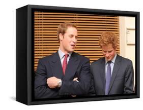 Princes William and Harry honour a childhood friend who died as a teenager by becoming patrons of a-null-Framed Stretched Canvas