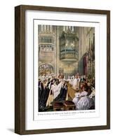 Princess Alexandra's and Prince Edward's Wedding, St Georges Chapel at Windsor-Robert Dudley-Framed Giclee Print