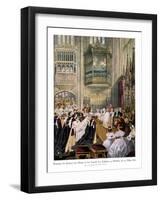 Princess Alexandra's and Prince Edward's Wedding, St Georges Chapel at Windsor-Robert Dudley-Framed Giclee Print