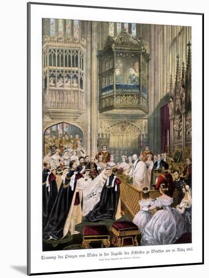 Princess Alexandra's and Prince Edward's Wedding, St Georges Chapel at Windsor-Robert Dudley-Mounted Giclee Print