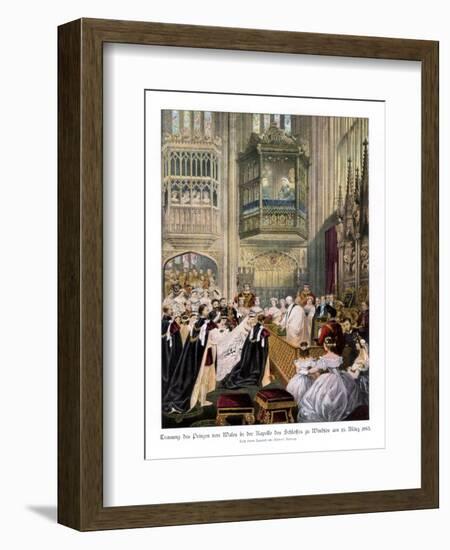 Princess Alexandra's and Prince Edward's Wedding, St Georges Chapel at Windsor-Robert Dudley-Framed Giclee Print