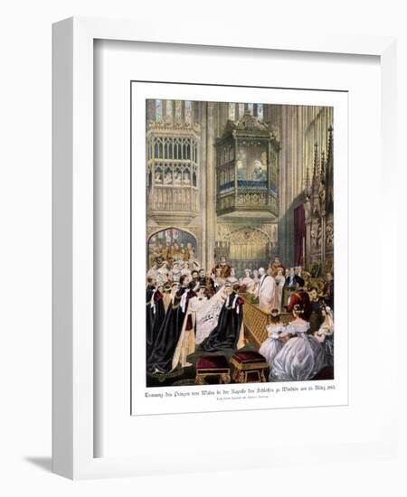 Princess Alexandra's and Prince Edward's Wedding, St Georges Chapel at Windsor-Robert Dudley-Framed Giclee Print