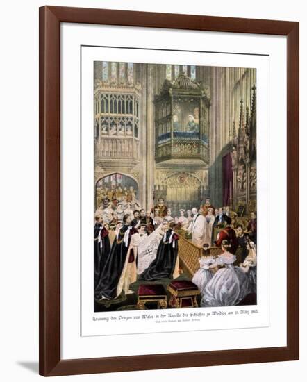 Princess Alexandra's and Prince Edward's Wedding, St Georges Chapel at Windsor-Robert Dudley-Framed Giclee Print