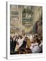 Princess Alexandra's and Prince Edward's Wedding, St Georges Chapel at Windsor-Robert Dudley-Stretched Canvas