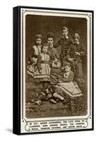 Princess Alexandra with Her Five Children-null-Framed Stretched Canvas
