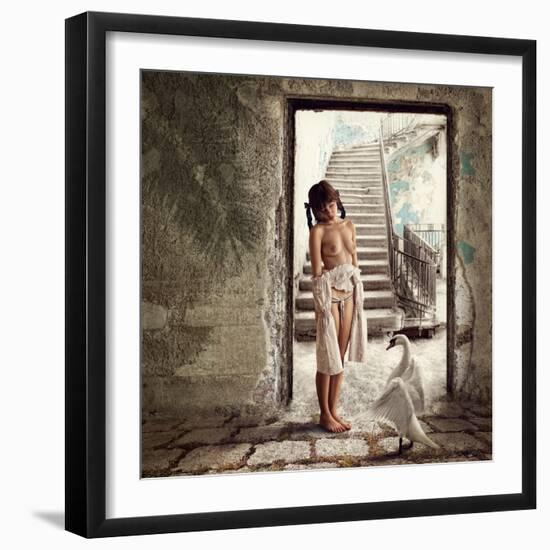 Princess and the Swan-Dmitry Laudin-Framed Photographic Print